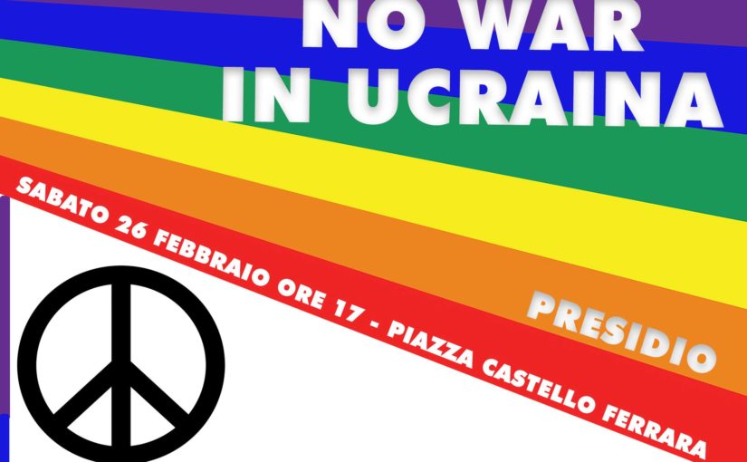 No war in Ucraina: presidio a Ferrara